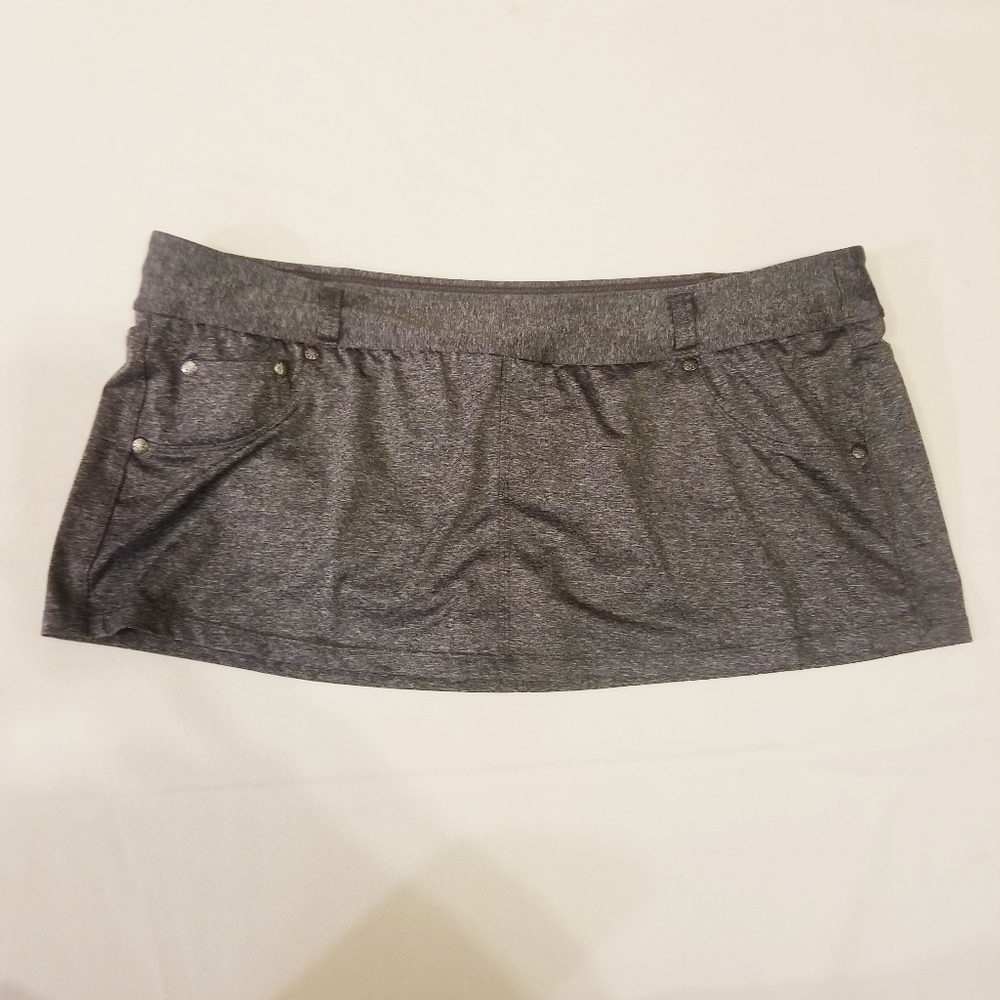 Athleta Grey Swim Skirt Size XL